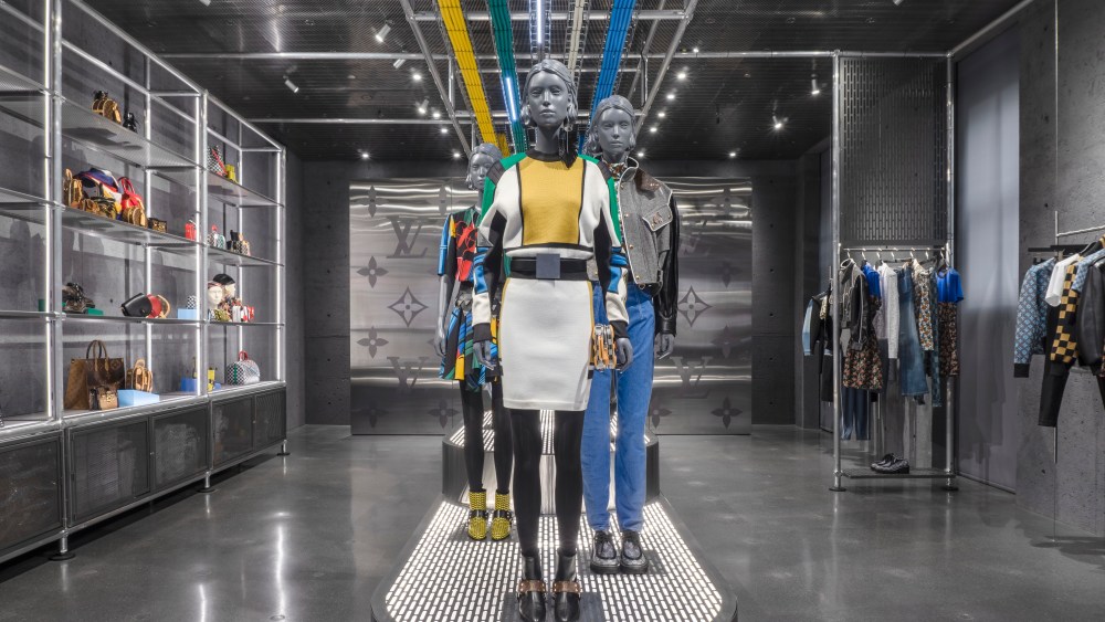 The Louis Vuitton pop-up at Ssense.