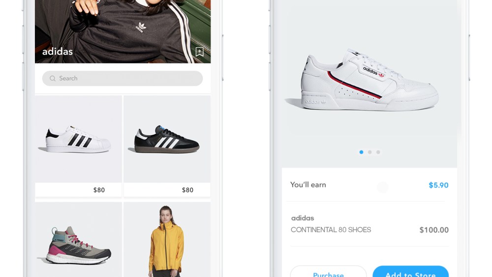 Adidas is using Storr as a sales tool.