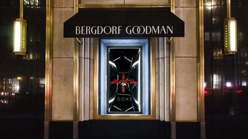 Bergdorf, Goat Partner on Sneaker Installation