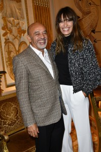 Christian Louboutin and Caroline de Maigret