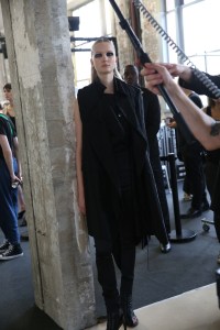 Backstage at Ann Demeulemeester RTW Spring 2020