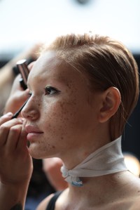 Backstage at Area RTW Spring 2020