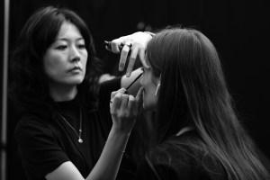 Backstage at Area RTW Spring 2020