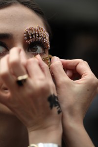 Backstage at Area RTW Spring 2020