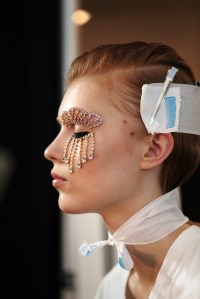 Backstage at Area RTW Spring 2020