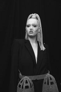 Backstage at Area RTW Spring 2020