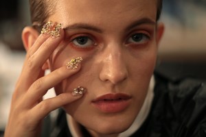 Backstage at Area RTW Spring 2020