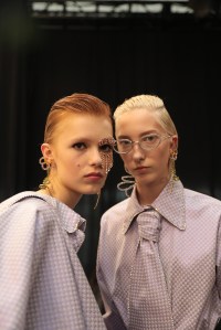 Backstage at Area RTW Spring 2020