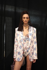 Backstage at Area RTW Spring 2020