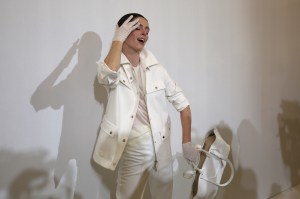 Backstage at Akris RTW Spring 2020