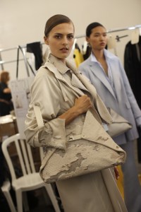 Backstage at Akris RTW Spring 2020