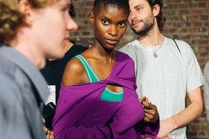 Backstage at Atlein RTW Spring 2020