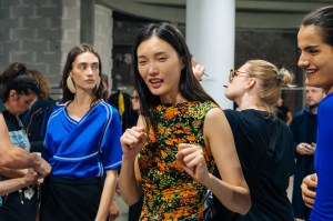 Backstage at Atlein RTW Spring 2020