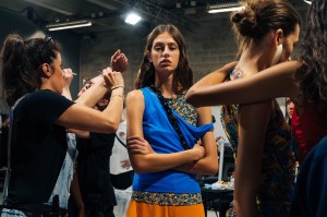 Backstage at Atlein RTW Spring 2020