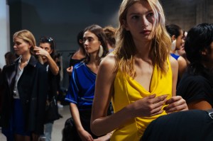Backstage at Atlein RTW Spring 2020