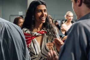 Backstage at Atlein RTW Spring 2020