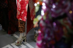 Backstage at Dries Van Noten RTW Spring 2020