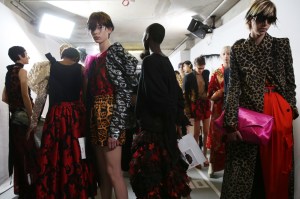 Backstage at Dries Van Noten RTW Spring 2020