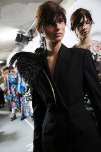 Backstage at Dries Van Noten RTW Spring 2020
