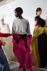 Backstage at Dries Van Noten RTW Spring 2020