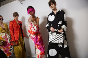 Backstage at Dries Van Noten RTW Spring 2020