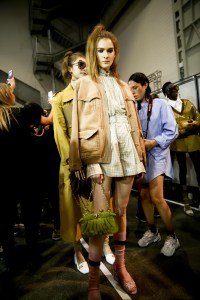 Backstage at Fendi RTW Spring 2020