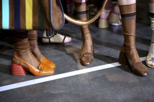 Backstage at Fendi RTW Spring 2020