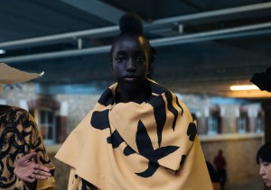 Backstage at Issey Miyake RTW Spring 2020