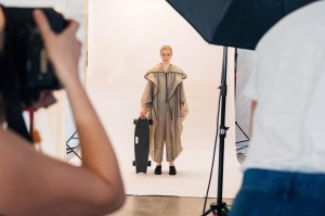 Backstage at Issey Miyake RTW Spring 2020