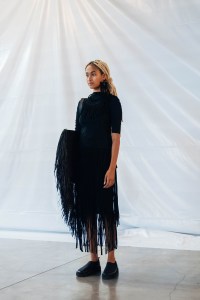 Backstage at Issey Miyake RTW Spring 2020