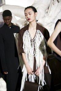 Backstage at Jil Sander RTW Spring 2020