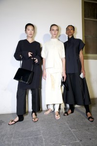Backstage at Jil Sander RTW Spring 2020