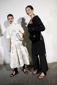 Backstage at Jil Sander RTW Spring 2020