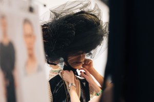 Backstage at Andreas Kronthaler for Vivienne Westwood RTW Spring 2020