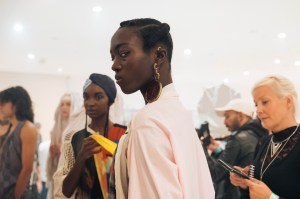 Backstage at Andreas Kronthaler for Vivienne Westwood RTW Spring 2020