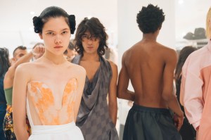 Backstage at Andreas Kronthaler for Vivienne Westwood RTW Spring 2020