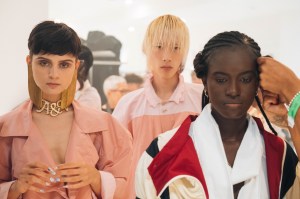 Backstage at Andreas Kronthaler for Vivienne Westwood RTW Spring 2020