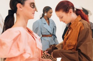 Backstage at Andreas Kronthaler for Vivienne Westwood RTW Spring 2020