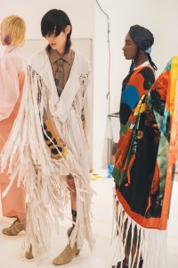 Backstage at Andreas Kronthaler for Vivienne Westwood RTW Spring 2020