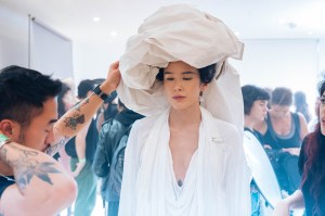 Backstage at Andreas Kronthaler for Vivienne Westwood RTW Spring 2020