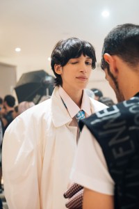 Backstage at Andreas Kronthaler for Vivienne Westwood RTW Spring 2020
