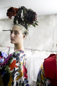 Backstage at Marni RTW Spring 2020