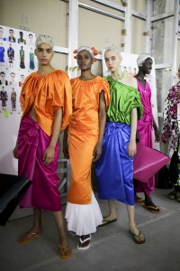 Backstage at Marni RTW Spring 2020