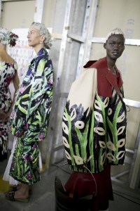 Backstage at Marni RTW Spring 2020