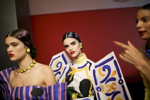 Backstage at Moschino RTW Spring 2020