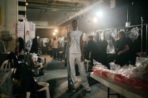 Backstage at Off-White RTW Spring 2020