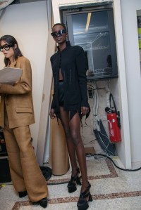 Backstage at Olivier Theyskens RTW Spring 2020