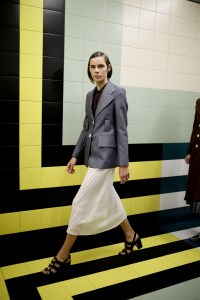 Backstage at Prada RTW Spring 2020