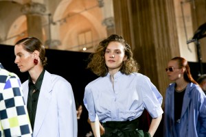 Backstage at Salvatore Ferragamo RTW Spring 2020
