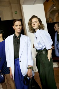 Backstage at Salvatore Ferragamo RTW Spring 2020